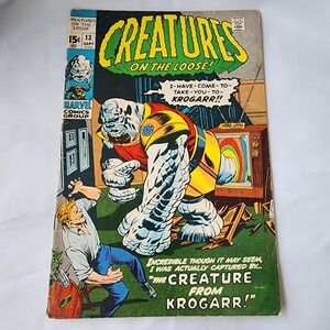 Creatures on the Loose! #13 Marvel Comic Book September 1971 FN Gold Key Rare OG